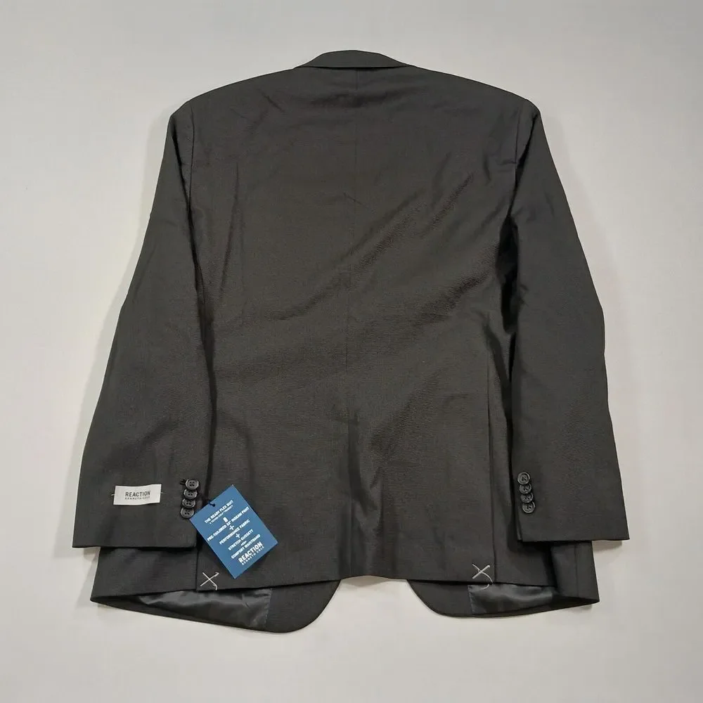 Kenneth Cole Slim-Fit Blazer Mens 46R 46 Black Performance Suit Jacket‎ NEW